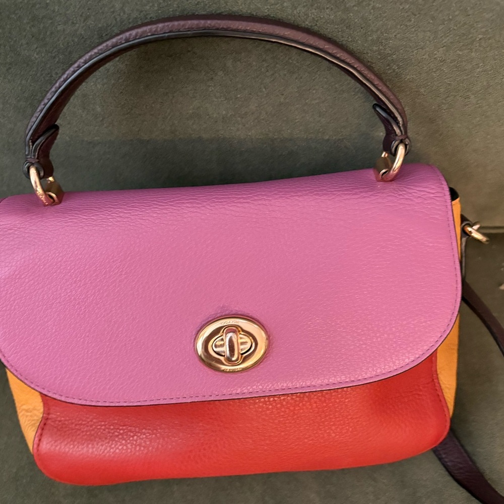 Coach leather handbag